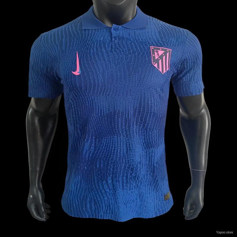 Player Version 24/25 Atletico Madrid Navy Polo Jersey