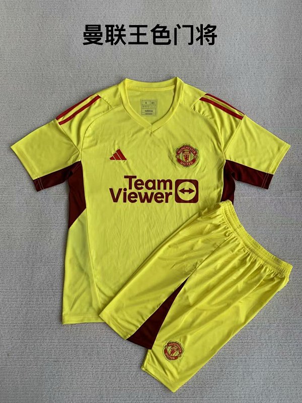 23-24 M-anchester U-nited Goalkeeper Adults And Kids Jerseys