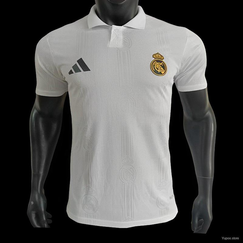 Player Version 24/25 Real Madrid White Polo Jersey