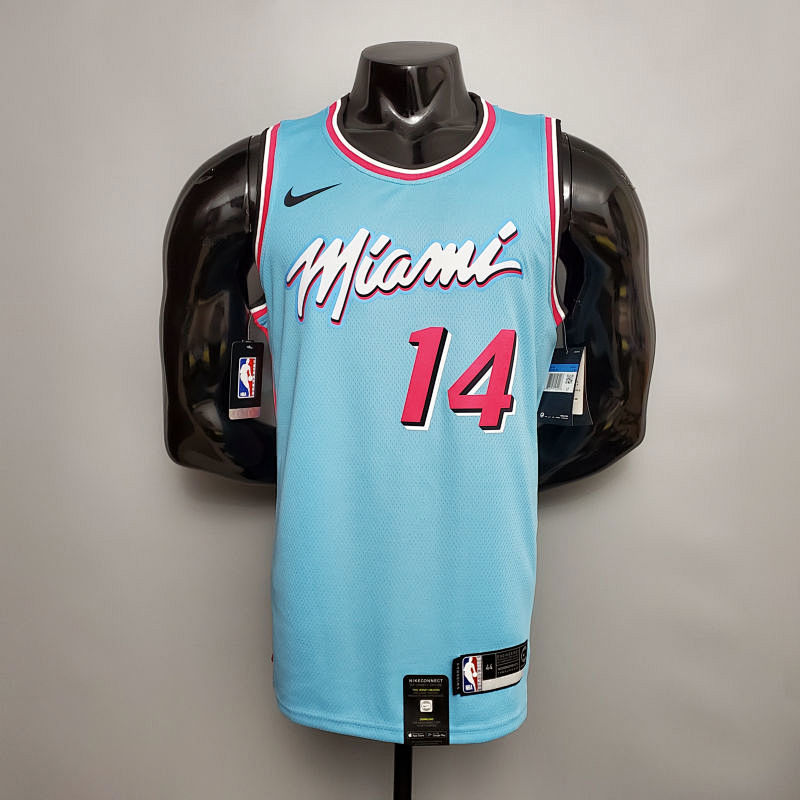 HERRO#14 Miami Heat V-neck blue NBA jersey Size XS-XXL