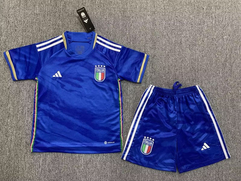 23-24 Italy Home Kids Jerseys