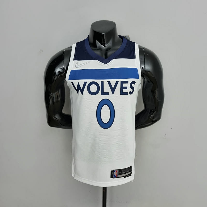75th Anniversary Minnesota Timberwolves Russell #0 Royal White NBA Jersey S-XXL