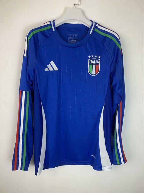 2024 Italy Home Long Sleeve Jerseys