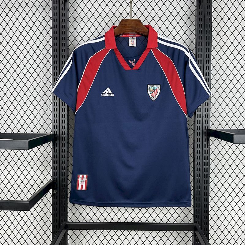 Retro 99/00 Athletic Bilbao Away Navy Jersey