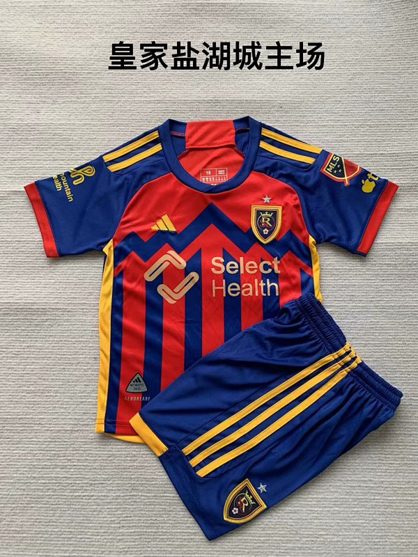 24-25 Real Salt Lake Home Kids Jerseys