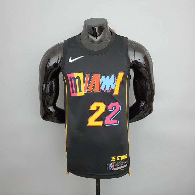 2022 Season Butler #22 Heat City Edition Black NBA Jersey S-XXL