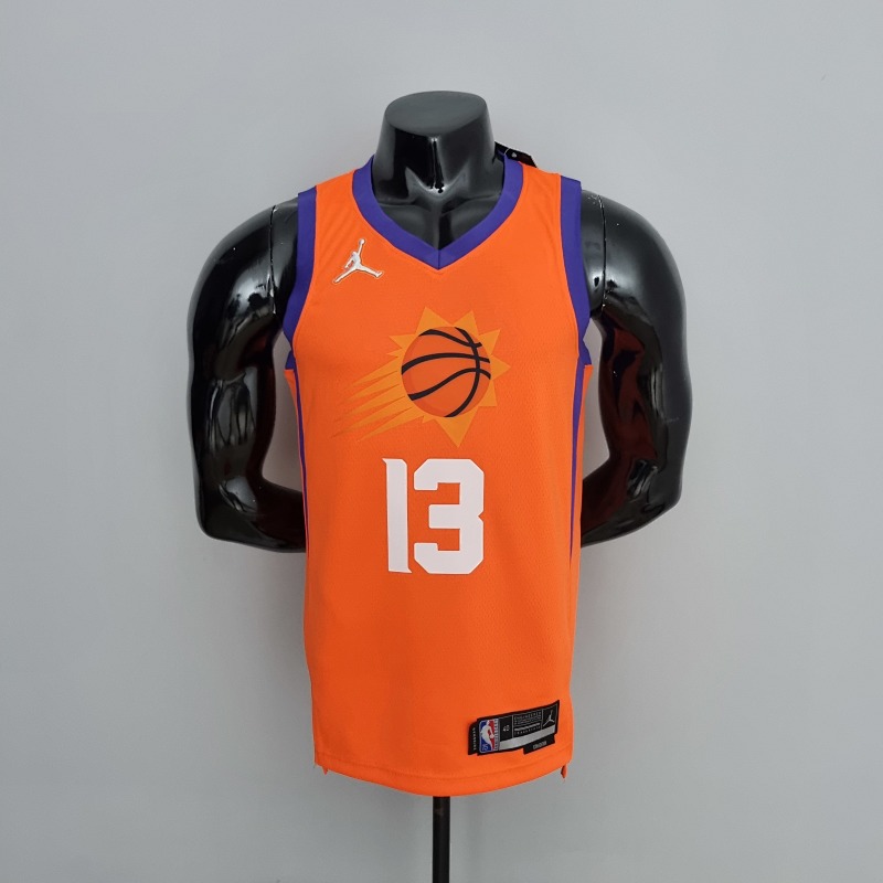 75th Anniversary NASH#13 Phoenix Suns Jordan Theme Orange NBA Jersey S-XXL