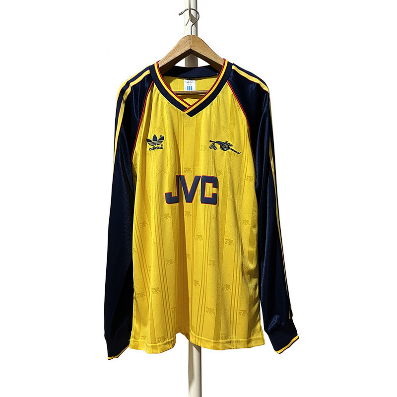 1988-91 Arsenal Away Retro Long Sleeve Jerseys