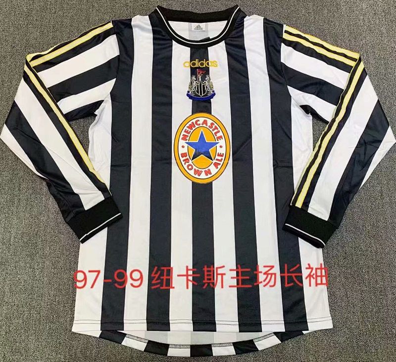 1997-99 Newcastle Home Retro Long Sleeve Jerseys