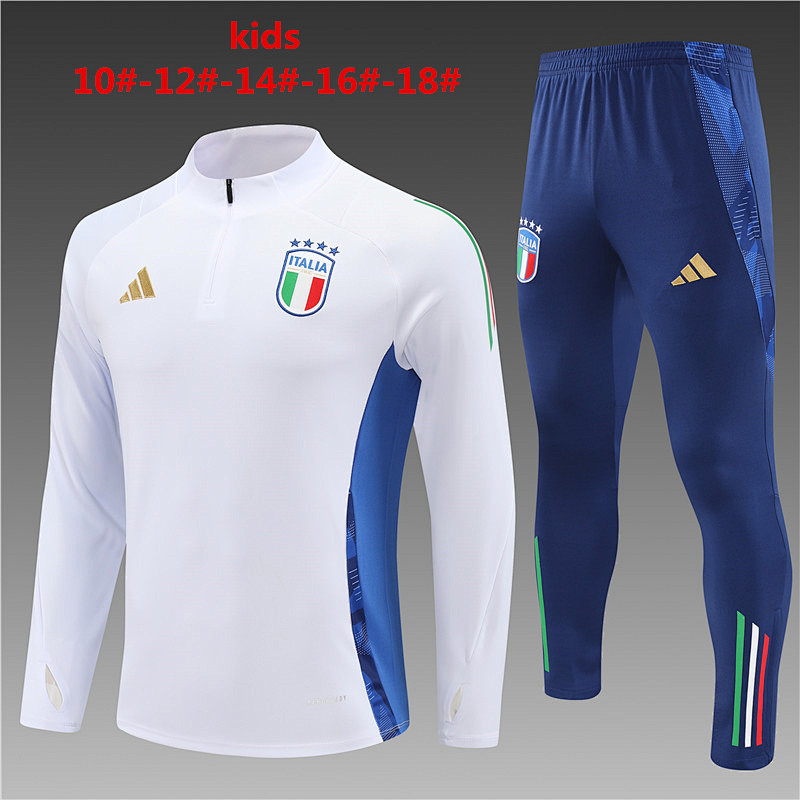 2024 Italy Kids Long Sleeve Training Suit
