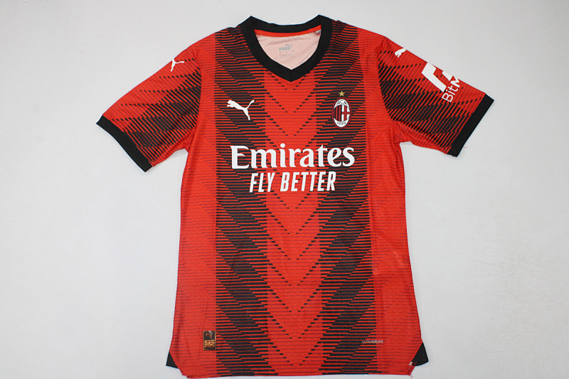 23-24 AC Milan Home Player Version Jerseys