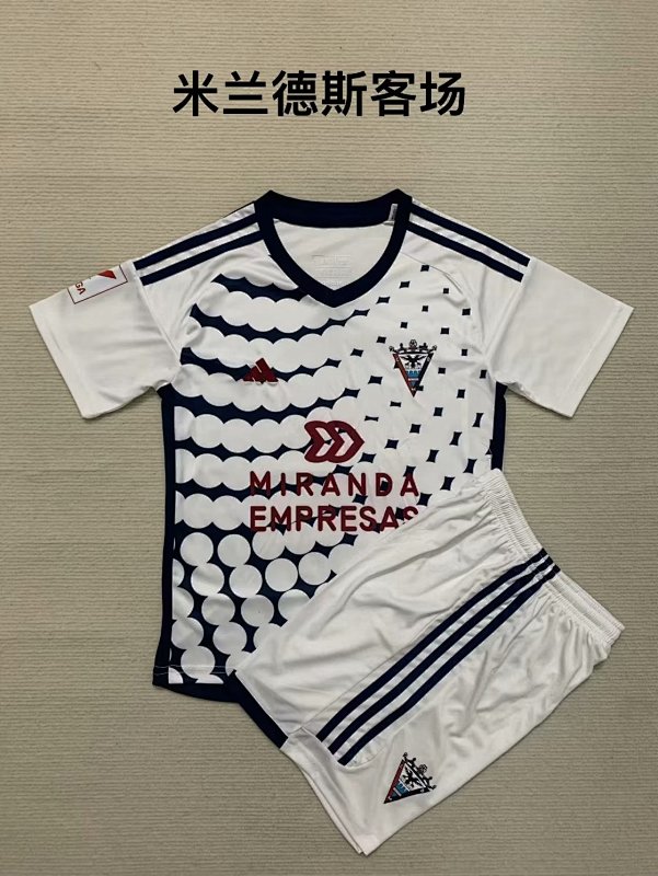 23-24 Mirandes Away Adults And Kids Jerseys