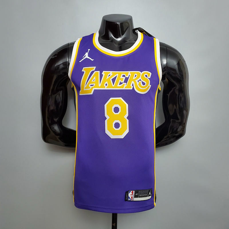 New Lakers Jordan Bryant #8 Theme Purple Round Neck S-XXL