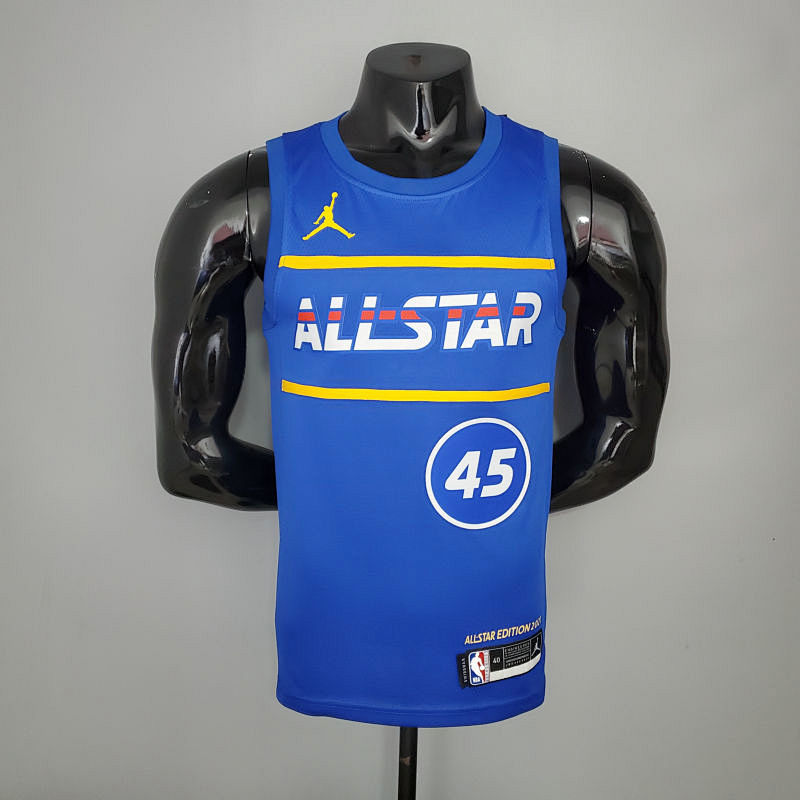 2021 MITCHELL#45 All-Star Blue NBA Jersey S-XXL