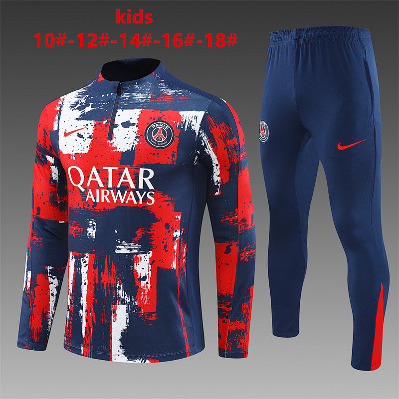 24-25 Paris Kids Long Sleeve Training Suit