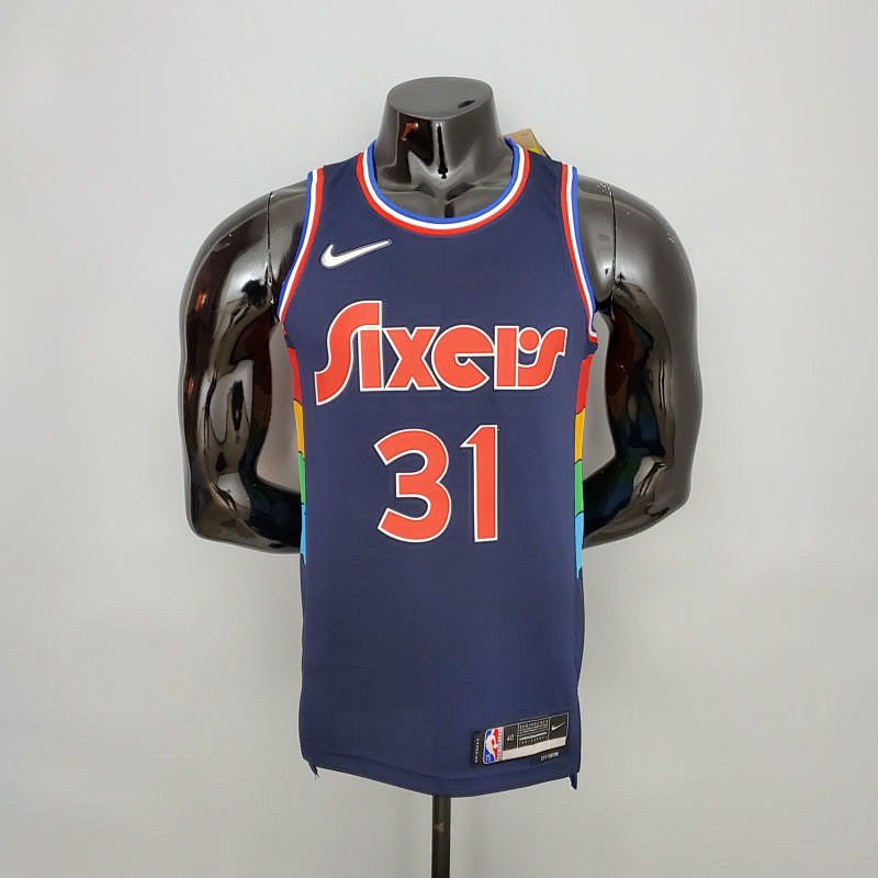 2022 Curry#31 76ers Royal Blue NBA Jersey S-XXL