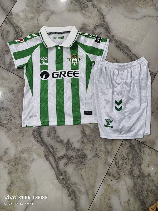 24-25 Betis Home Kids Jerseys