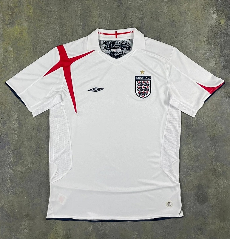 2006 England Home Retro Jerseys