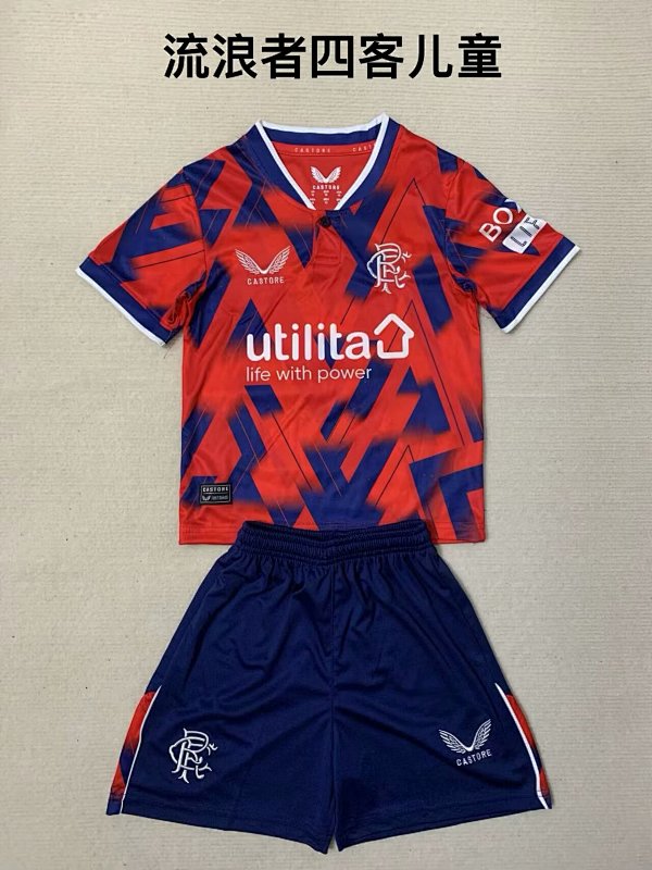 23-24 Rangers Fourth Kids Jerseys