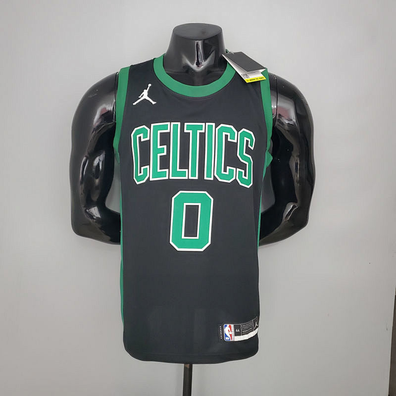 TATUM #0 Celtics White Jordan theme black NBA jersey Size S-XXL