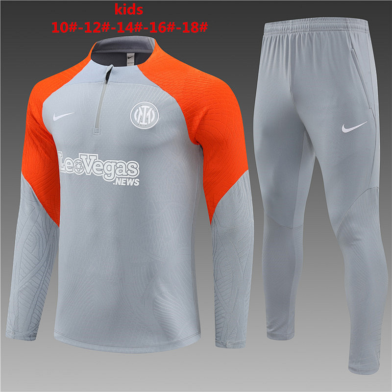 23-24 Inter Milan Player Kids Long Sleeve Training Suit