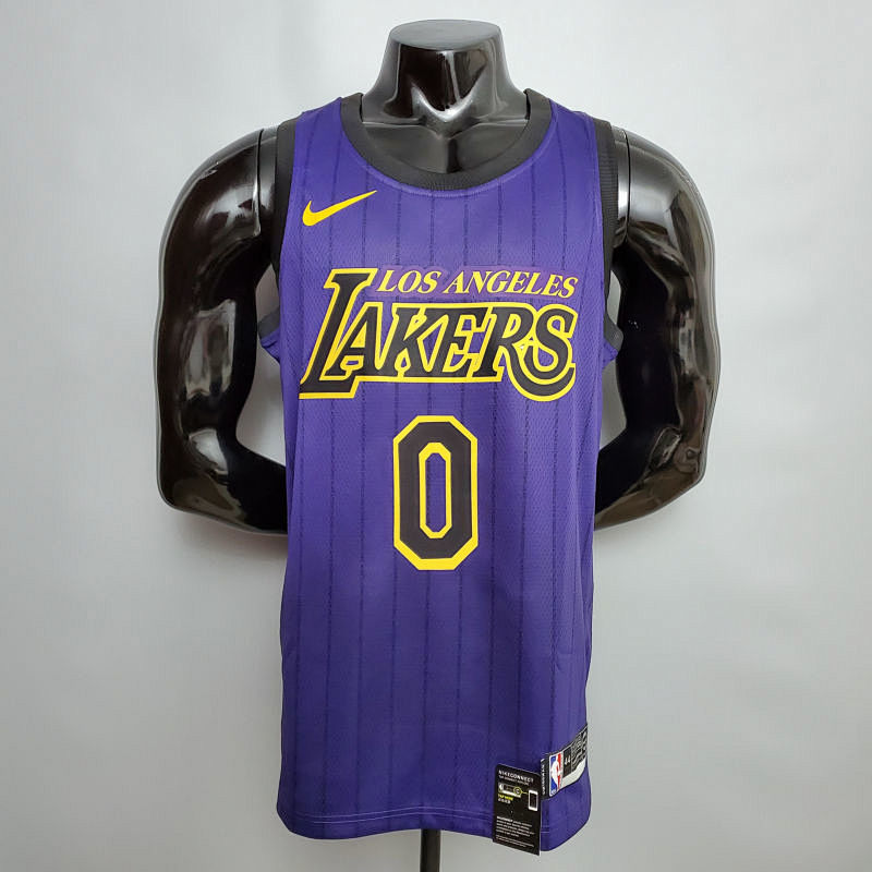 KUZMA #0 Lakers Round neck purple NBA jersey Size XS-XXL
