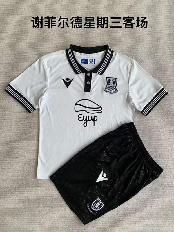 23-24 Sheffield Wednesday Away Kids Jerseys