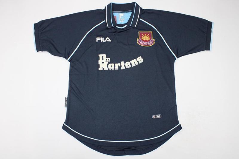 99-01 West Ham Third Jerseys