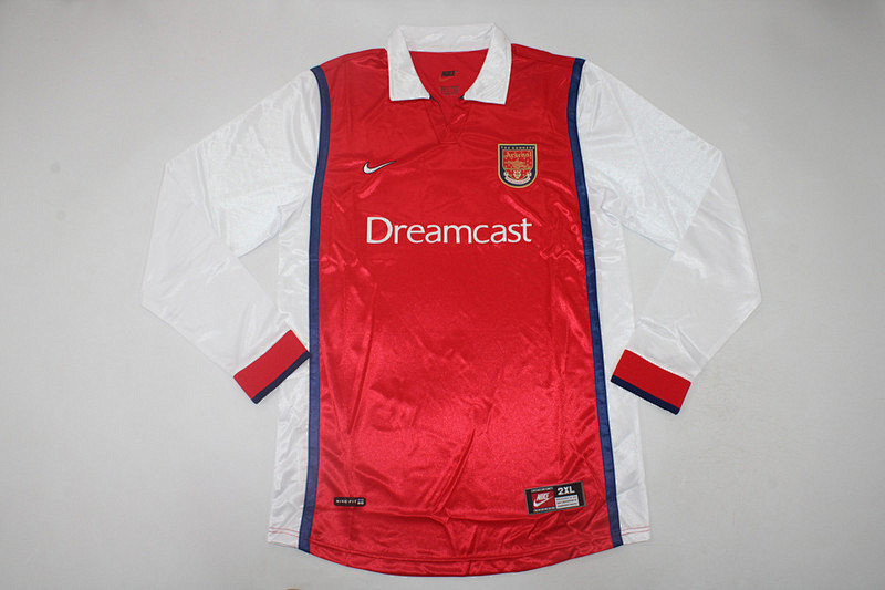 99-00 Arsenal Home Retro Long Sleeve Jerseys