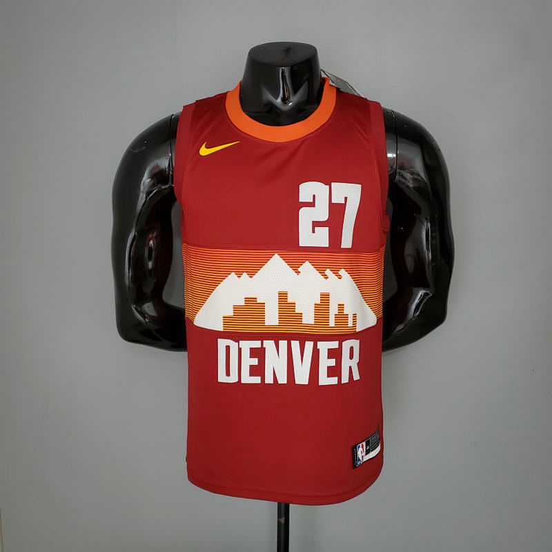 2021 MURRAY#27 Nuggets City Edition Red NBA Jersey S-XXL