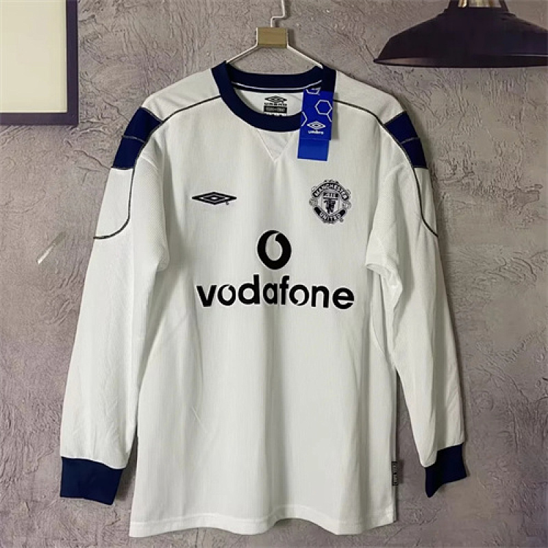 1999-00 M-anchester U-nited Away Retro Long Sleeve Jerseys