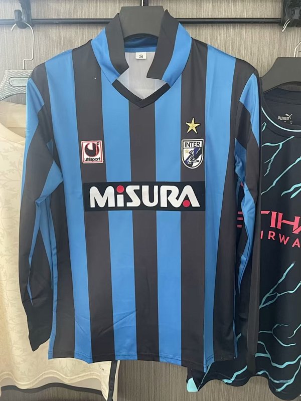 88-90 Inter Milan Home Retro Long Sleeve Jerseys
