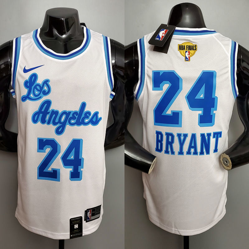 Retro night Bryant #24 Lakers white NBA jersey Size XS-XXL