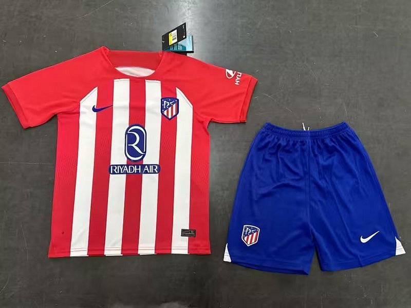 23-24 Atletico Madrid Home Kids Jerseys