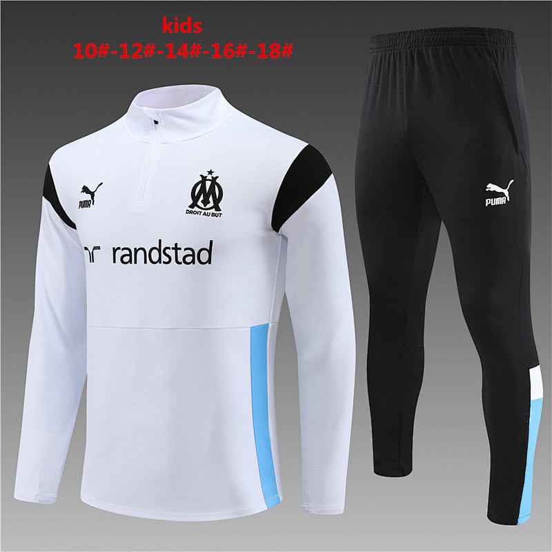 23-24 Marseille Kids Long Sleeve Training Suit