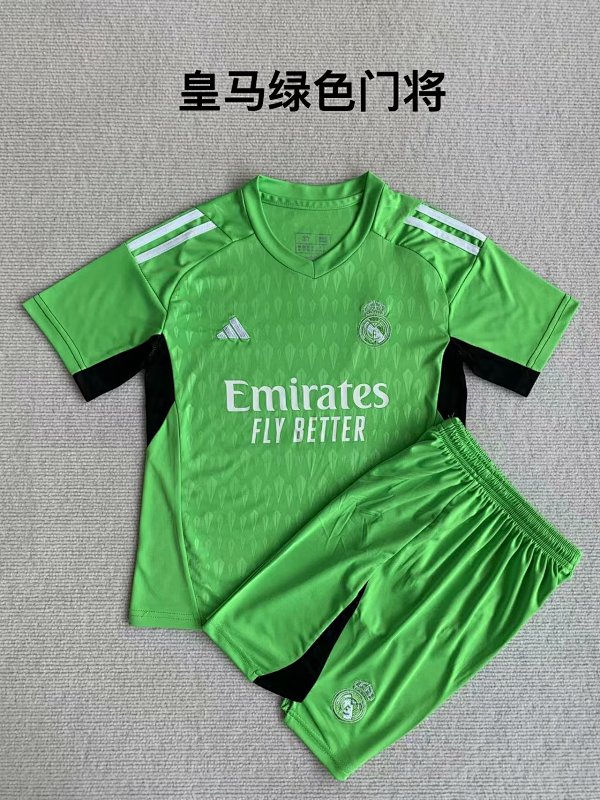 23-24 Real Madrid Goalkeeper Kids Jerseys