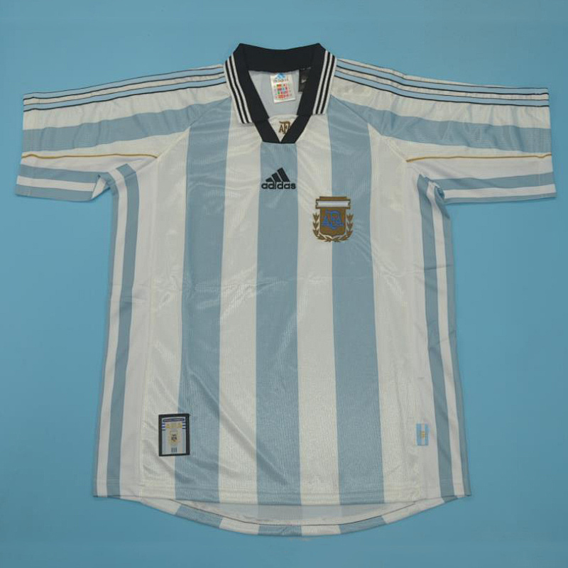 1998 Argentina Home Retro Jerseys