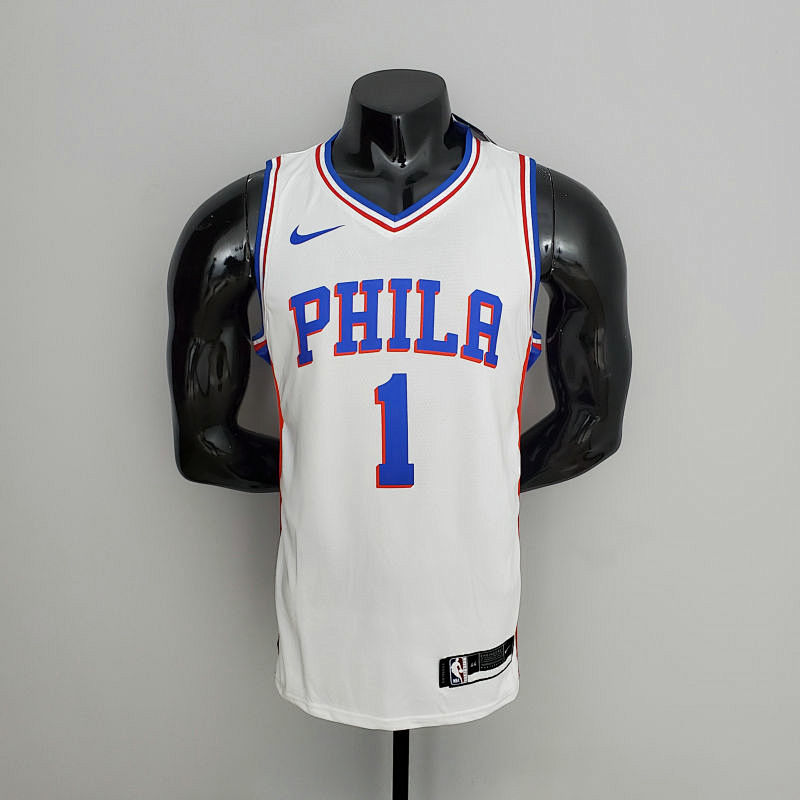 76ers Harden #1 V-Neck White S-XXL