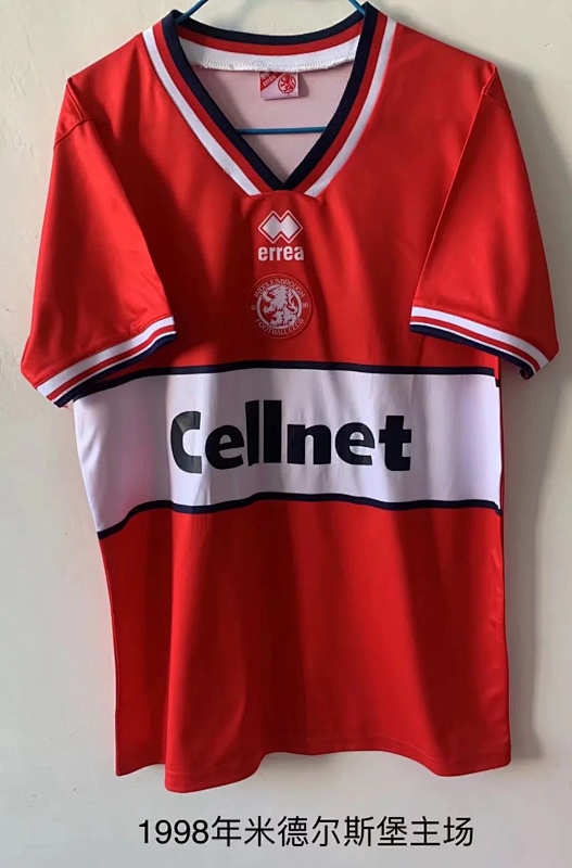 1998 Middlesbrough Home Retro Jerseys