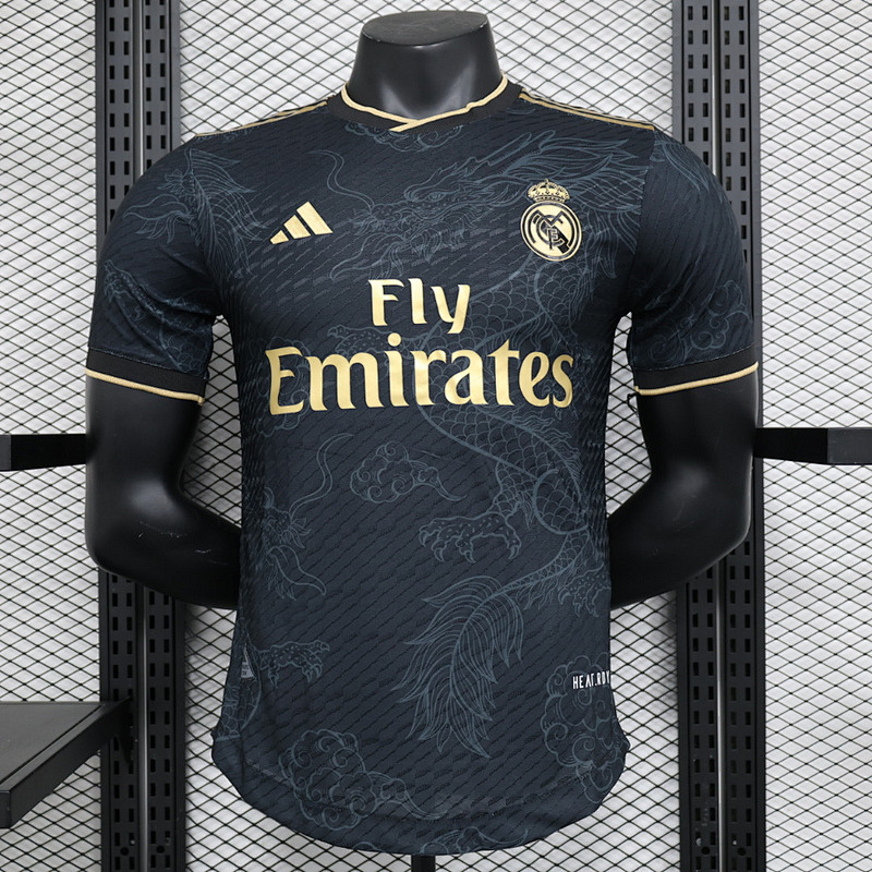23-24 Real Madrid Balck Dragon Player Version Jerseys