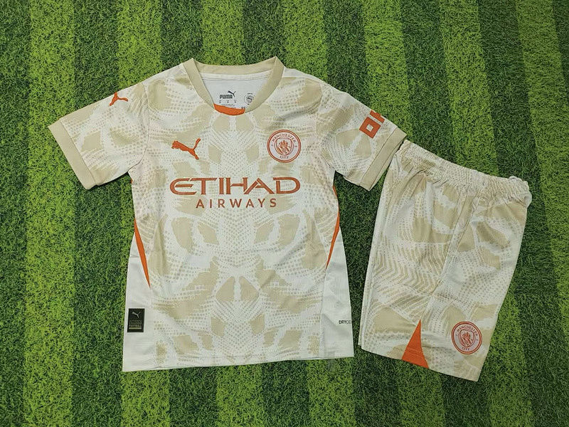 24-25 Manchester City Goalkeeper Kids Jerseys