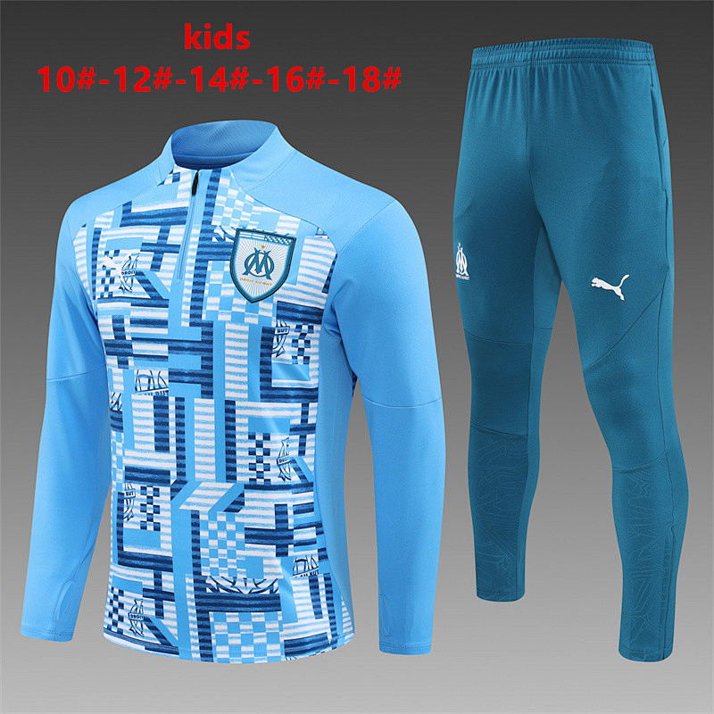 24-25 Marseille Kids Long Sleeve Training Suit