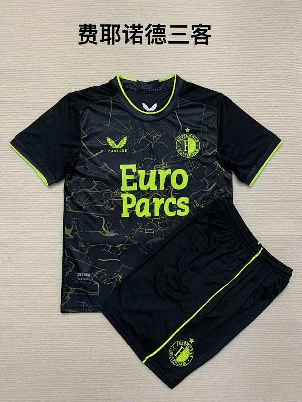 23-24 Feyenoord Fourth Adults And Kids Jerseys