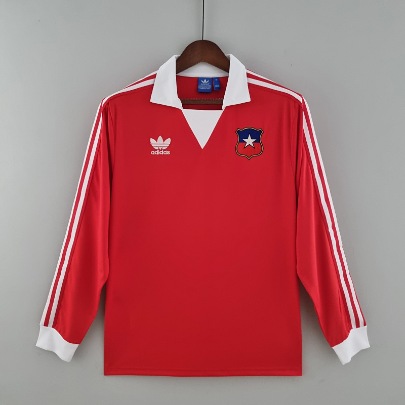 1982 Chile Home Long Sleeve Retro Jerseys