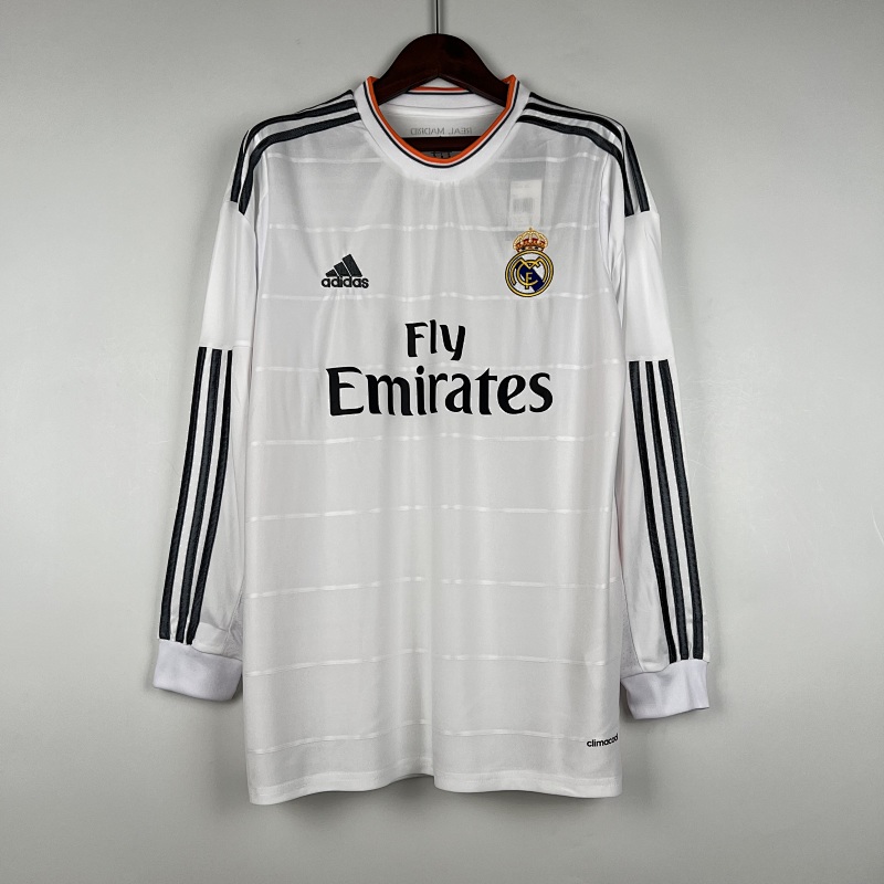 2013-14 Real Madrid Home Retro Long Sleeve Jerseys