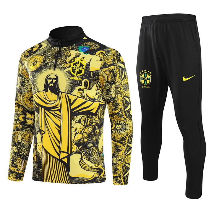 2024 Brazil Special Long Sleeve Training Suit