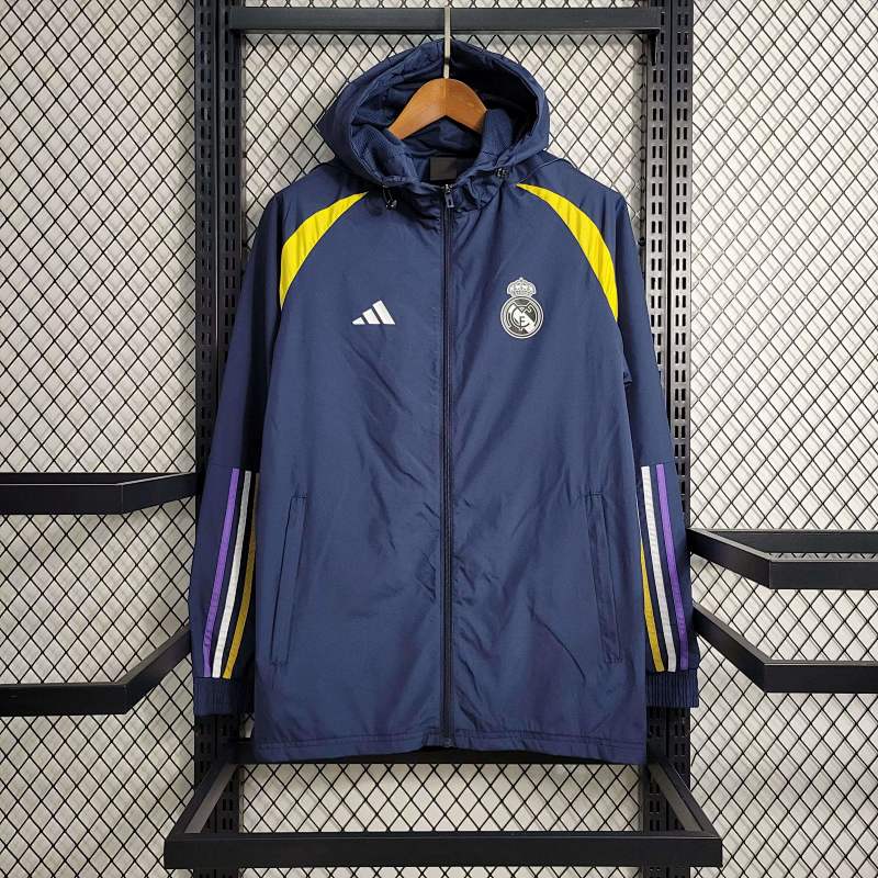 23-24 Real Madrid Hoodies Windbreaker Jackets