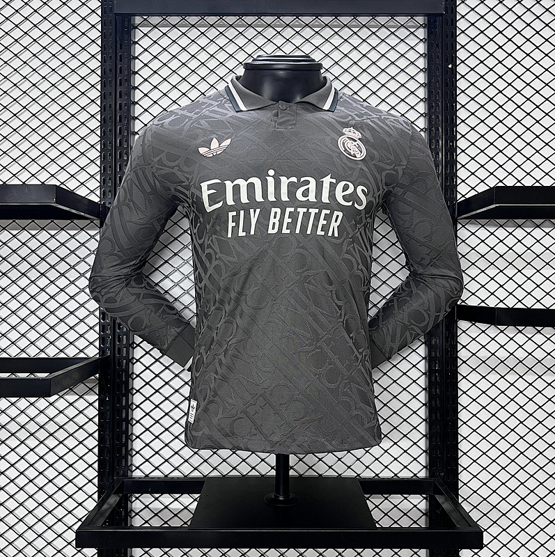 24-25 Real Madrid Third Player Version Long Sleeve Jerseys
