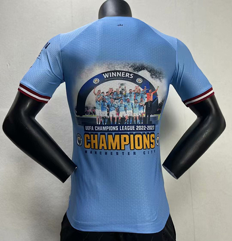 23/24 Manchester City Home Champions Edition Players Jerseys