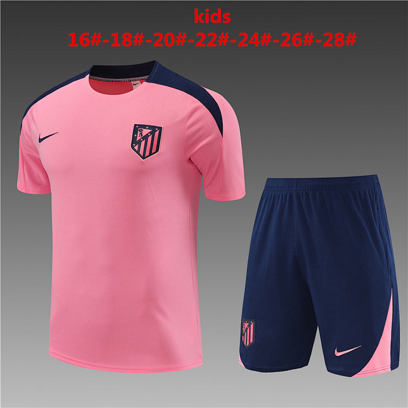 24-25 Atletico Madrid Kids Training Jerseys